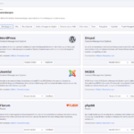 One Klick Anwendung - Übersicht alle Kategorien